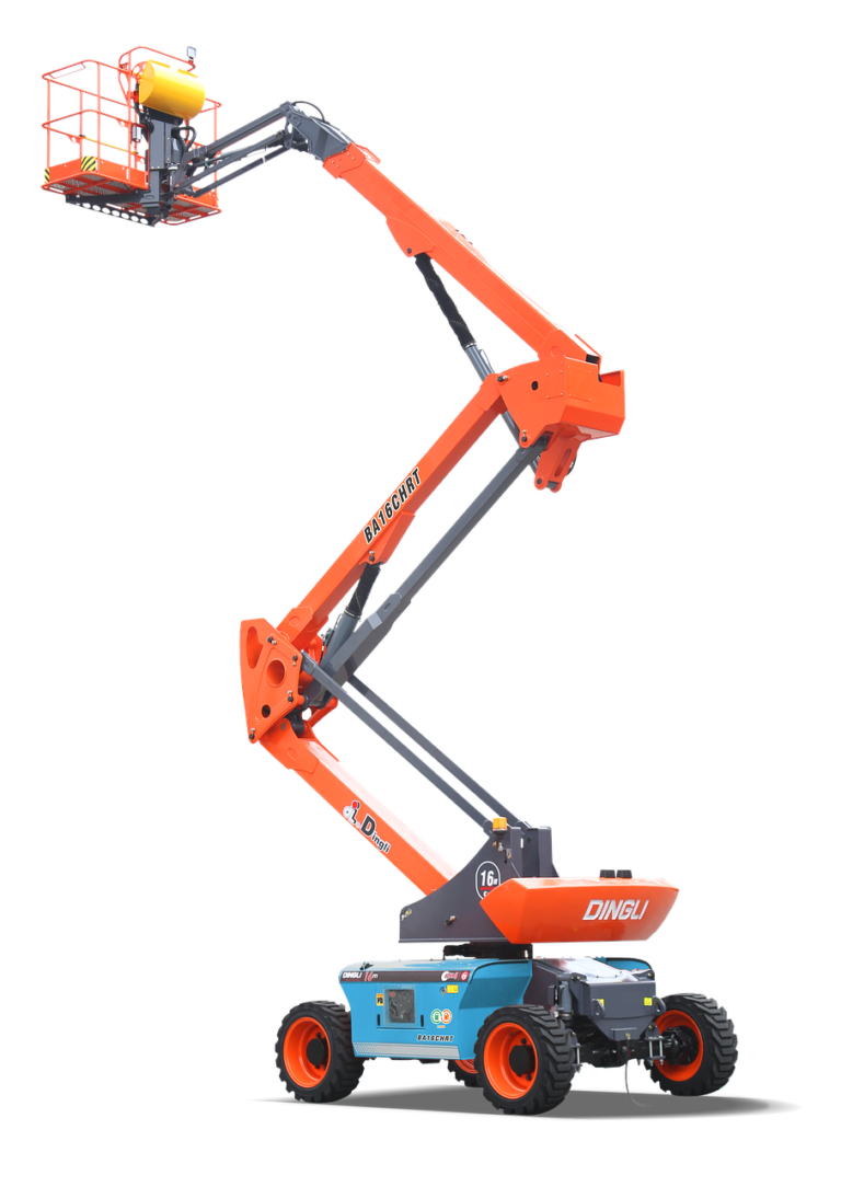 crane, lift, truck, vehicle, machine, transport, cutout